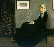 James Abbott McNeil Whistler Portrait of the Artist s Mother painting